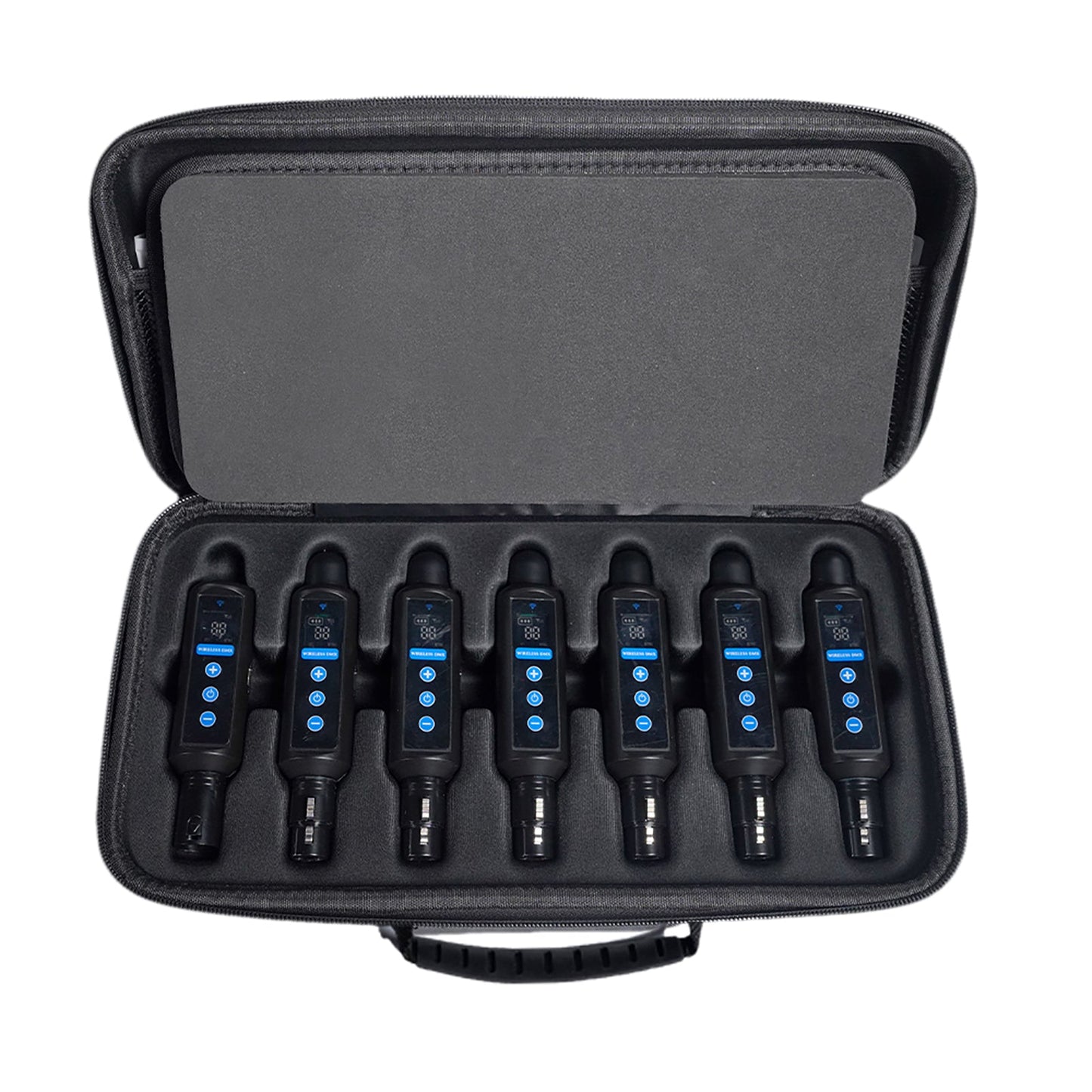 Wireless DMX 512 Transmitter & Receiver 2.4G Battery Receiver with OLED Touch For Stage Light