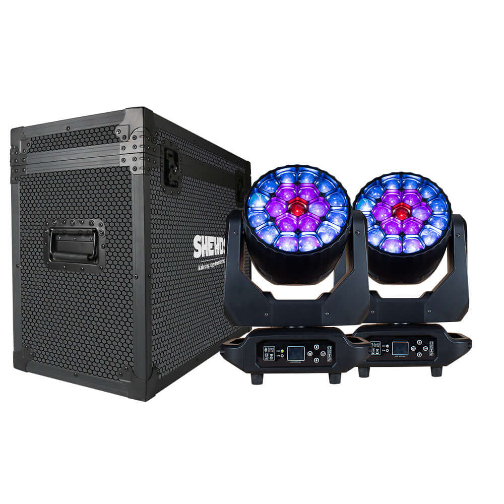 JMS WEBB LED Bee Eye 19x20W & 19x40W RGBW Wash Moving Head Light
