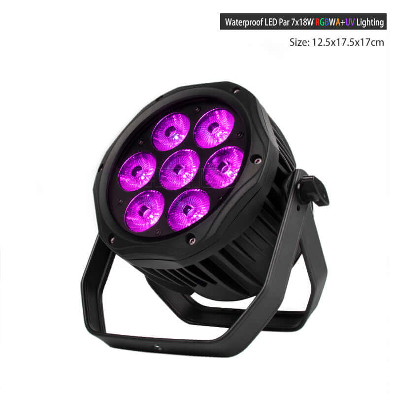 SHEHDS Waterproof LED Par Light 7x12W RGBW / 7x18 RGBWA+UV