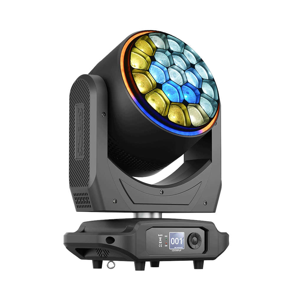 JMS WEBB LED RGBW 4in1 Bee Eye 19x40W Zoom & Beam & Wash Moving Head Light