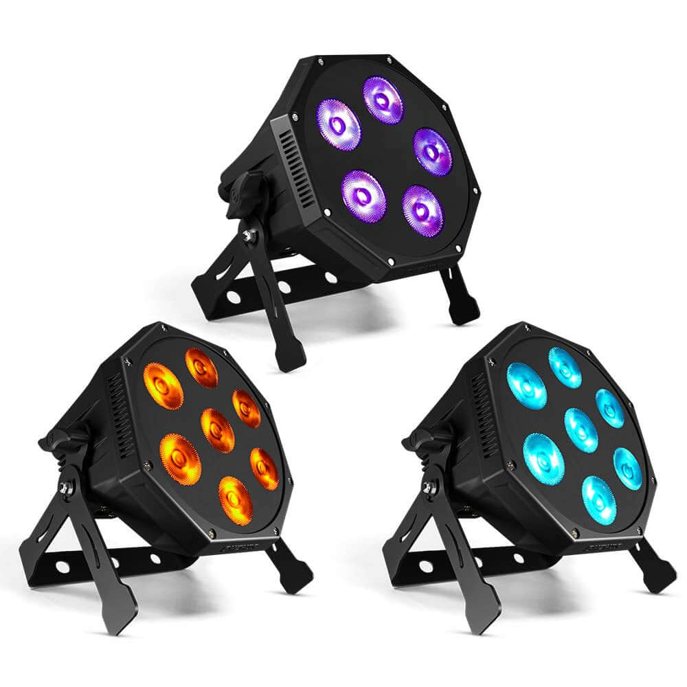 GlamoPar LED Light Series 5x12W / 7x12W 6in1 Color Mixing With Intelligent & Temp Control