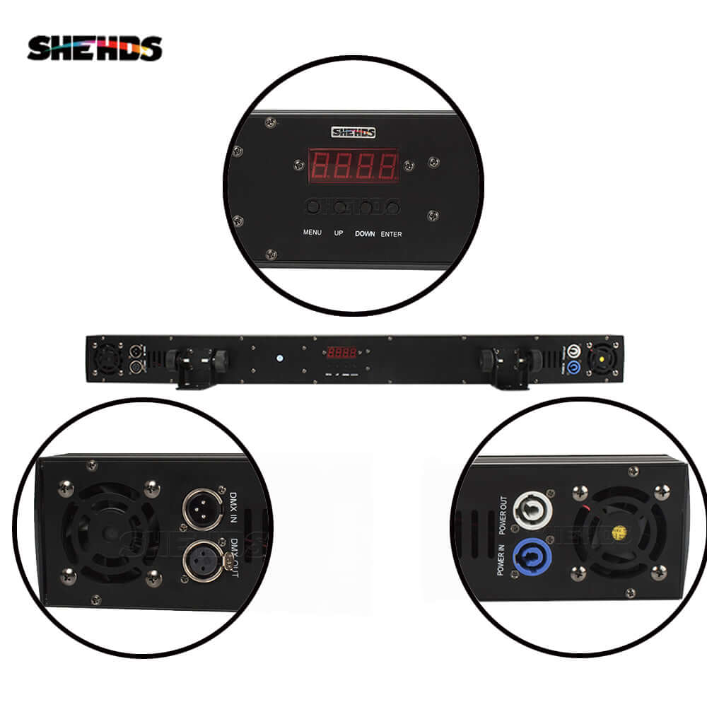 SHEHDS LED Wall Wash Light Bar 6in1 RGBWA+UV Stage Effect Lighting