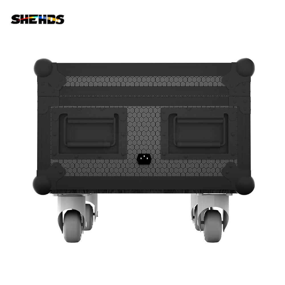 SHEHDS Rechargeable Flight Case For 6 / 8 / 10 pcs 6x18W 6in1 RGBAW+UV Wireless Remote Control Wifi Battery Uplight With Silent Wheels