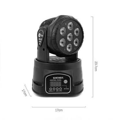 SHEHDS LED 7x12W / 7x18W Wash Moving Head Light