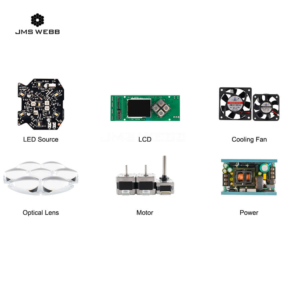 JMS WEBB LED Bee Eye 7x40W RGBW Wash & Zoom Moving Head Light