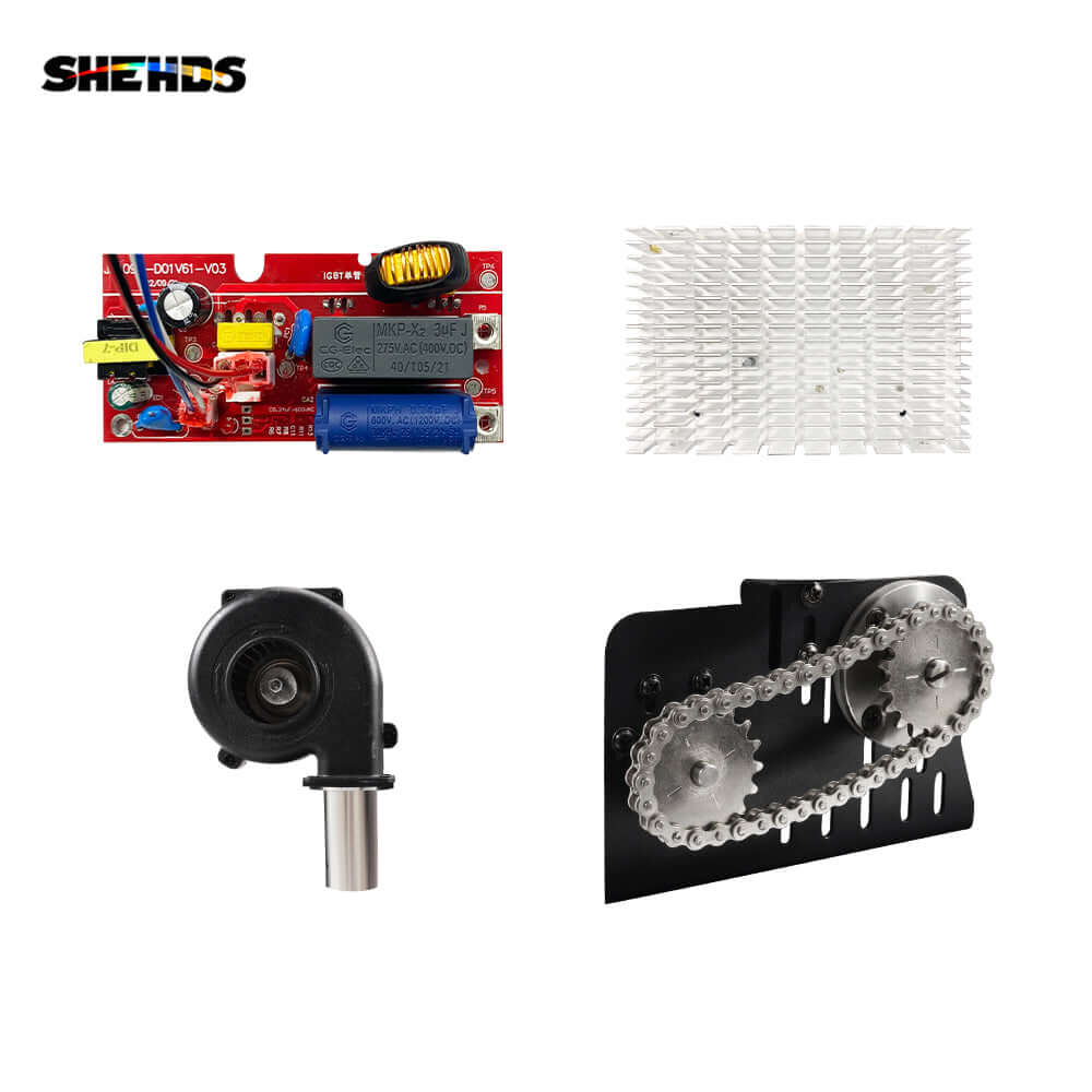 SHEHDS 650W Upside-down Cold Spark Machine with Foldable Hook