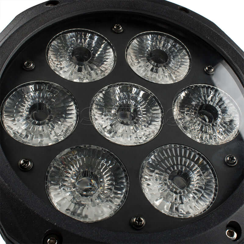 SHEHDS Waterproof LED Par Light 7x12W RGBW / 7x18 RGBWA+UV
