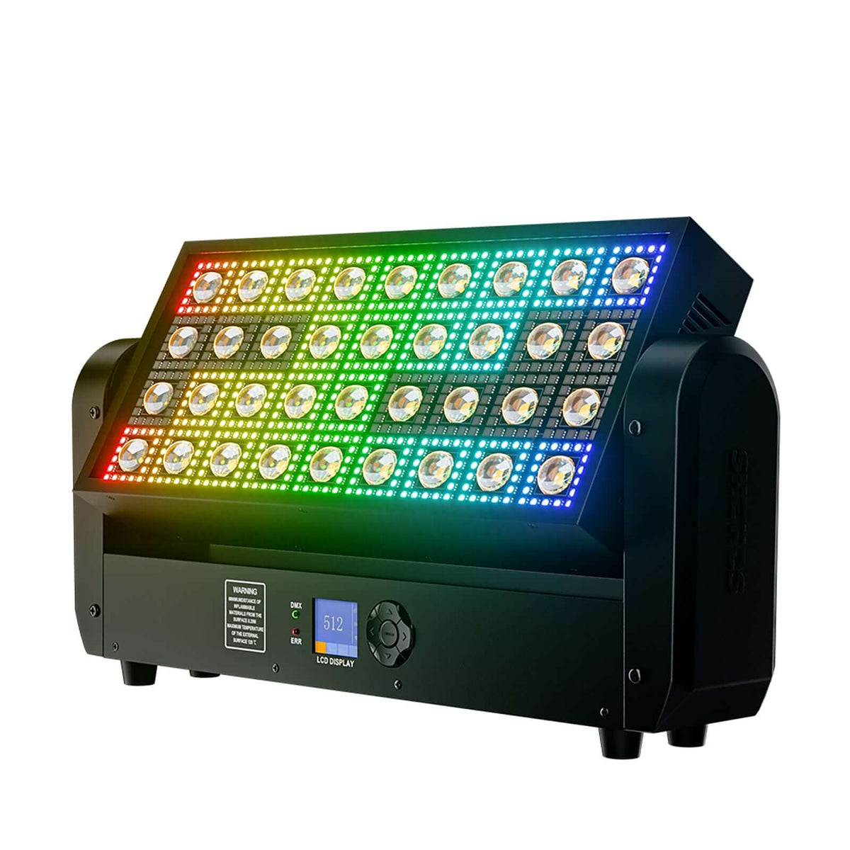 SHEHDS 200W 36 LED Strobe Beam Light 5050RGB 0.3W Wash Moving Head Stage Lighting – product feature view