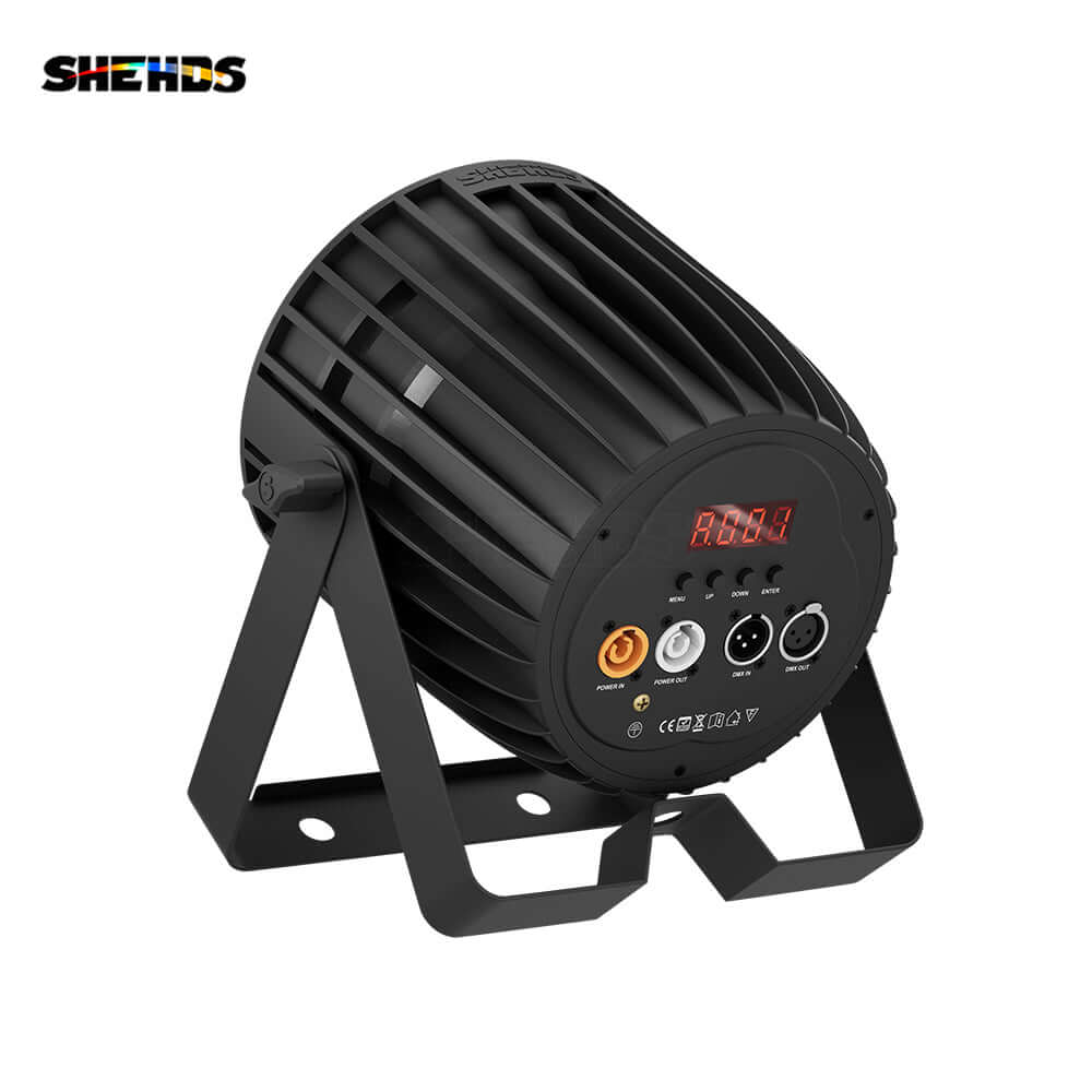 SHEHDS New Version LED 18x18W RGBWA+UV 6in1 Par Light Big Aluminum Alloy