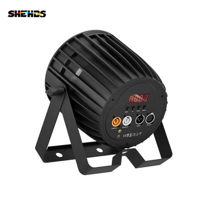SHEHDS New Version LED 18x18W RGBWA+UV 6in1 Par Light Big Aluminum Alloy