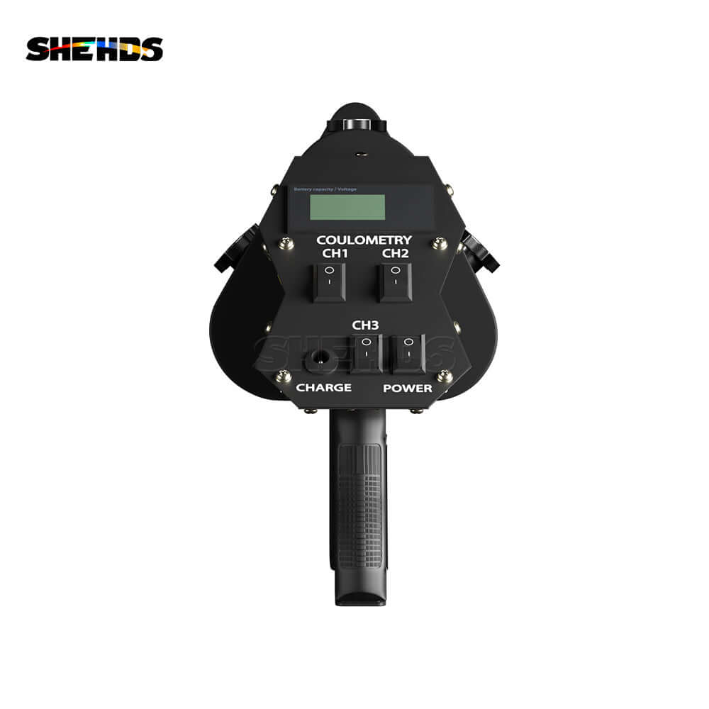 SHEHDS Rechargeable RGB Confetti Machine With High-strength Aluminum Alloy Body