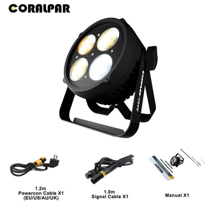 CORALPAR Waterproof LED COB 200W Cool White & Warm White Par Light Aluminum Alloy