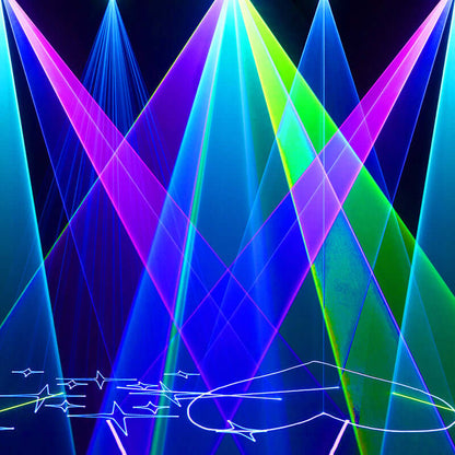 Constellaser APP Control Waterproof 12W RGB Scanner Pattern Animation Laser Light