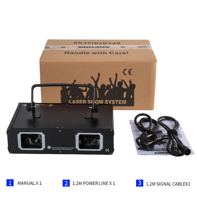 SHEHDS Dual Hole RG & RGB Laser Light