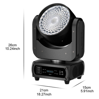 SHEHDS 120W RGBW LED Wash Moving Head Light – CTO Filter, High Saturation