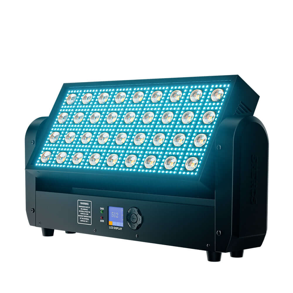 SHEHDS 200W 36 LED Strobe Beam Light 5050RGB 0.3W Wash Moving Head Stage Lighting – product feature view