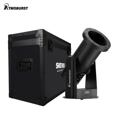 ATMOBURST 1500W Confetti Machine with LED 12x4W RGB Adjustable Angle