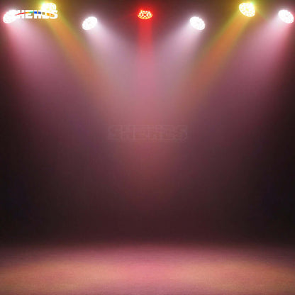 SHEHDS New Version LED Zoom & Wash Par 18x18W RGBWA UV 6in1 Light Big Aluminum Alloy