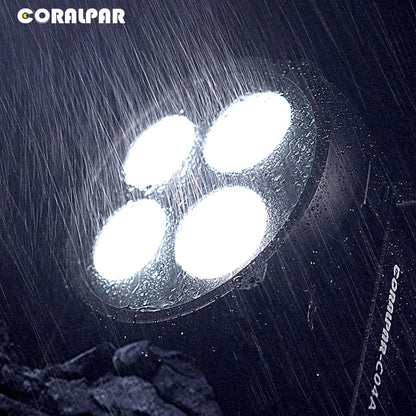 CORALPAR Waterproof LED COB 200W Cool White & Warm White Par Light Aluminum Alloy