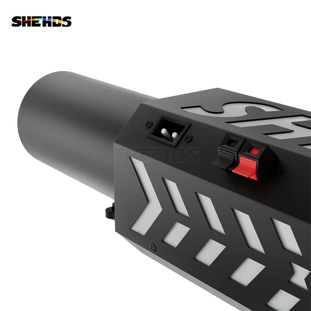 SHEHDS Rechargeable RGB Confetti Machine With High-strength Aluminum Alloy Body