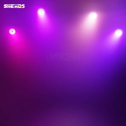 SHEHDS New Version LED 18x18W RGBWA+UV 6in1 Par Light Big Aluminum Alloy