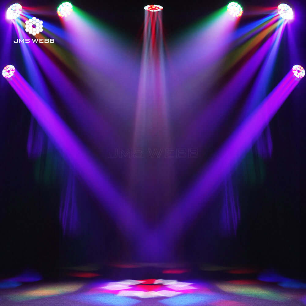 JMS WEBB LED RGBW 4in1 Bee Eye 19x40W Zoom & Beam & Wash Moving Head Light