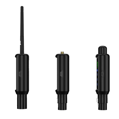 Wireless  DMX 512 Transmitter & Receiver 2.4G Battery Receiver with OLED Touch For Stage Light