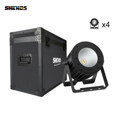 SHEHDS 200W LED 6in1 COB Light RGBWA UV Temperature & Voice Control