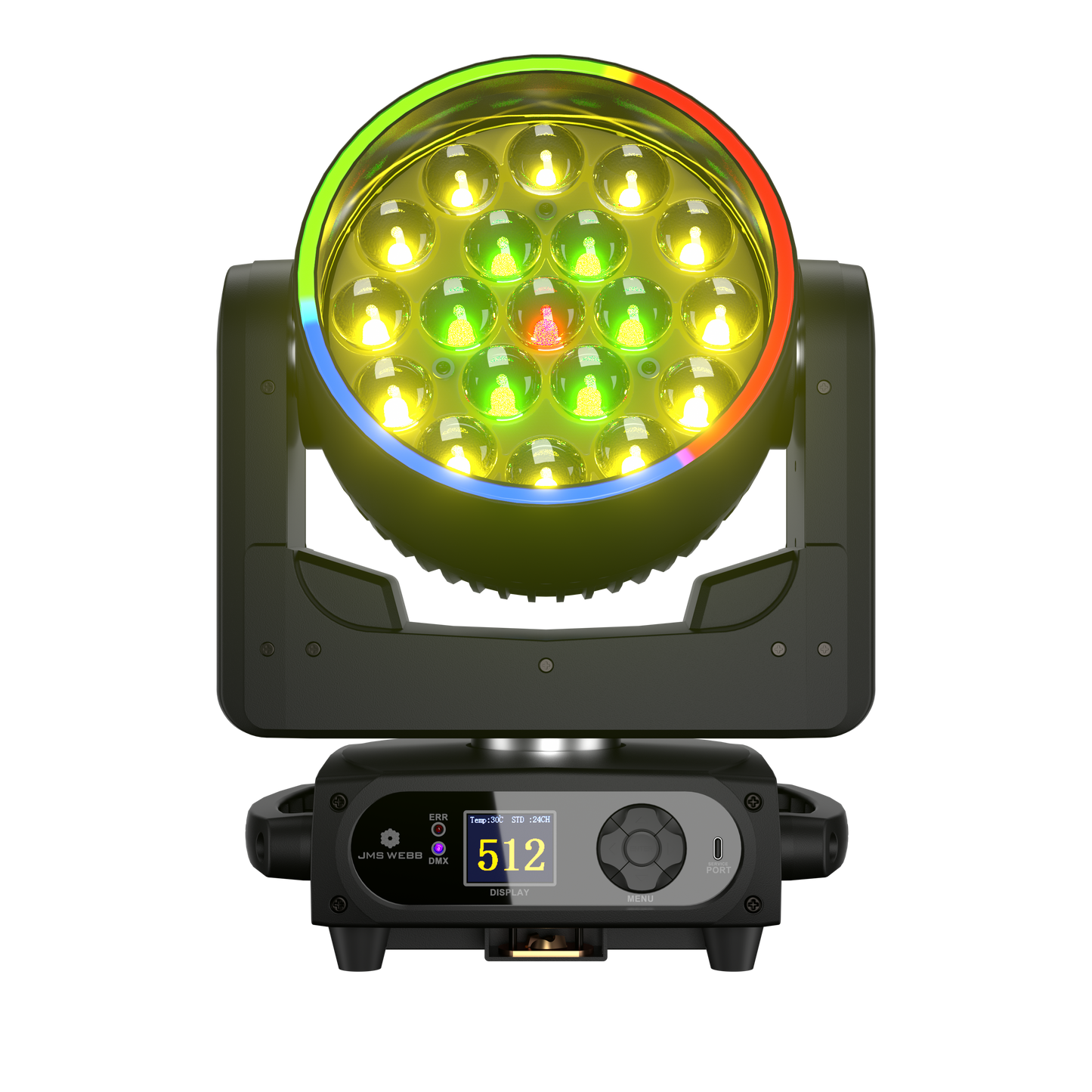 UPGRADE SHEHDS LED Moving Head Light 19x15W /20W/25W Beam Wash Zoom Stage Lighting