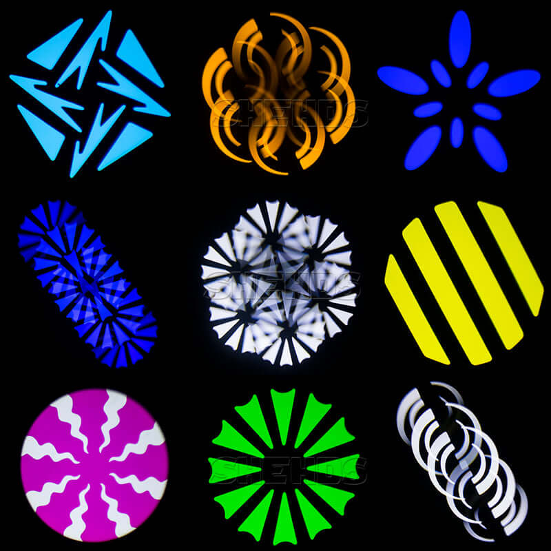 SHEHDS LED 230W Spot Zoom Moving Head Light with GOBO, Color Plate