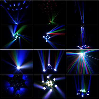 SHEHDS 2/3/4/6 Arms LED Beam Moving Head Lights 50W/80W/100W/120W RGBW Stage Lighting – blue stage lighting effect