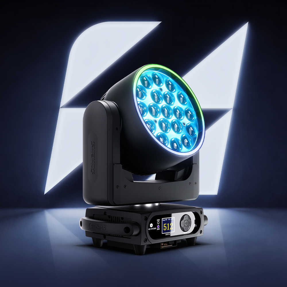 Luz de cabeza móvil LED RGBW de 19 x 15 W/20 W/25 W