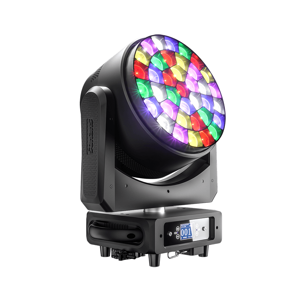 JMS WEBB LED Ultra Wash Big Bees Eyes 37x25W&40W RGBW Moving Head Light | Ultra Quiet | Wide Angle | DMX512 | For Theater,Stage, Events, Weddings