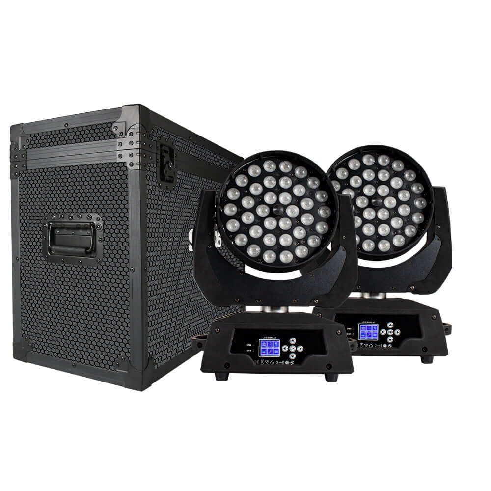 SHEHDS Zoom & Wash 36x18W Moving Head Light RGBWA+UV for DJ Nightclub Wedding