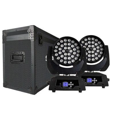 SHEHDS Zoom & Wash 36x18W Moving Head Light RGBWA+UV for DJ Nightclub Wedding