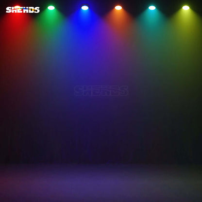 SHEHDS LED COB 200W RGBACL 6in1 Stage Light Aluminum Alloy With Voice Control