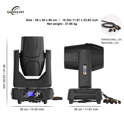 GalaxyJet IP65 Waterproof 380W 19R Beam Moving Head Light With Ring Effect