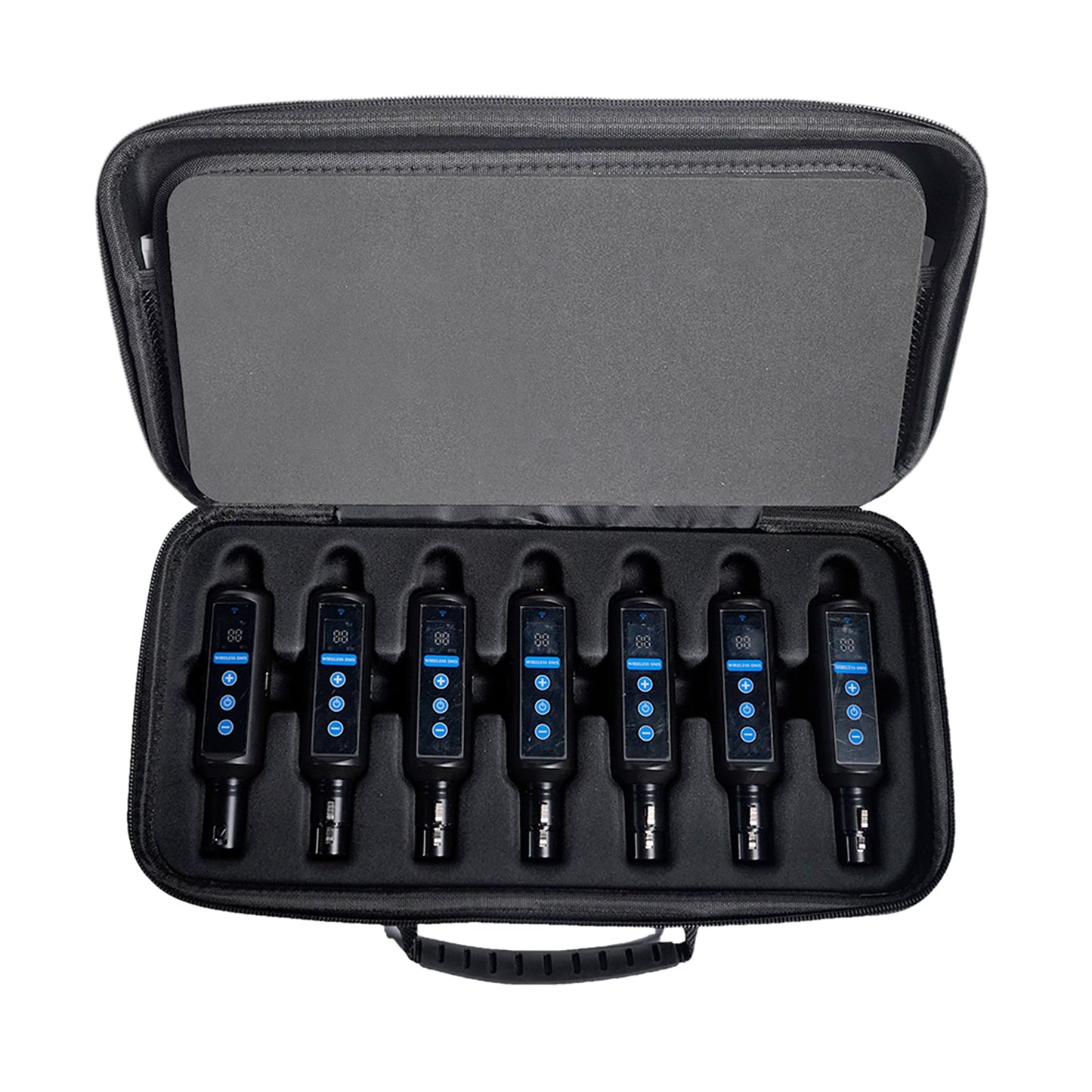 Wireless  DMX 512 Transmitter & Receiver 2.4G Battery Receiver with OLED Touch For Stage Light