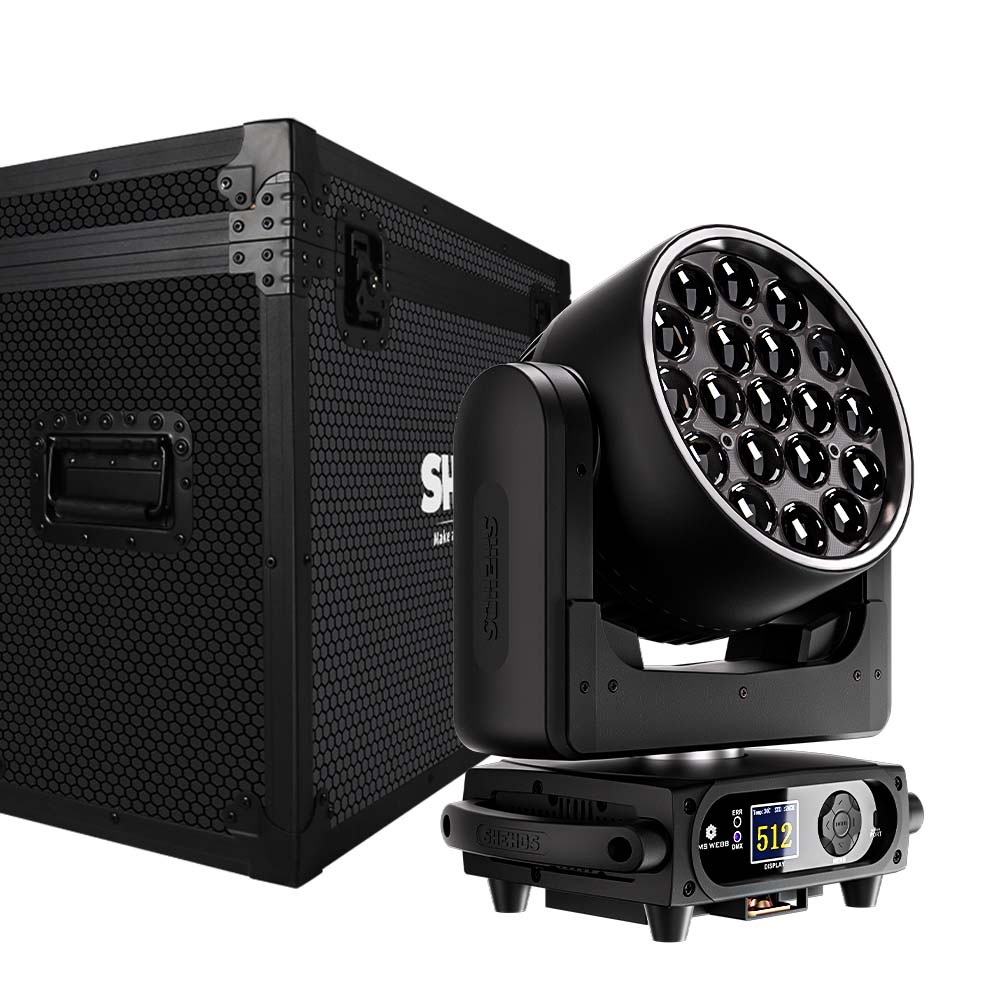 UPGRADE SHEHDS LED Moving Head Light 19x15W /20W/25W Beam Wash Zoom Stage Lighting