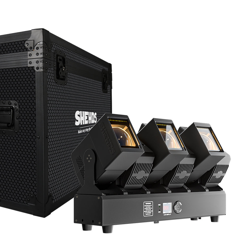 GalaxyJet LED 6x60W RGBW 6 Moving Head Light Bar Beam & Wash Stage Lighting For Wedding Bar