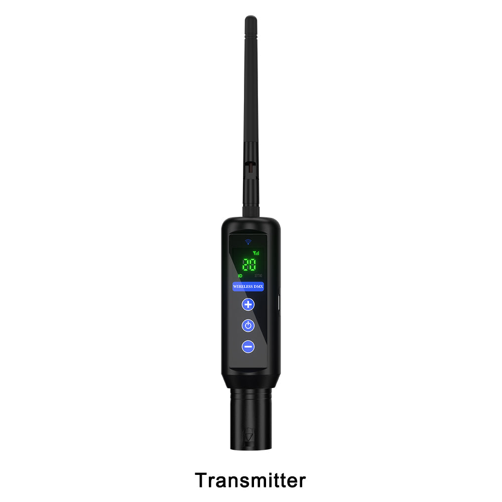 Wireless  DMX 512 Transmitter & Receiver 2.4G Battery Receiver with OLED Touch For Stage Light