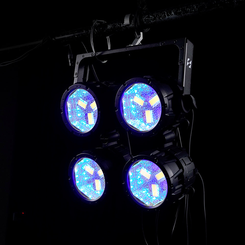 SHEHDS Waterproof 100W Retro Style Linkable LED Par Light with Mobile App Control