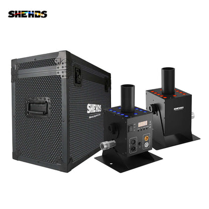 SHEHDS CO2 Jet Machine With 12x3W RGB 3in1 Light Effect – 90° Adjustable Angle