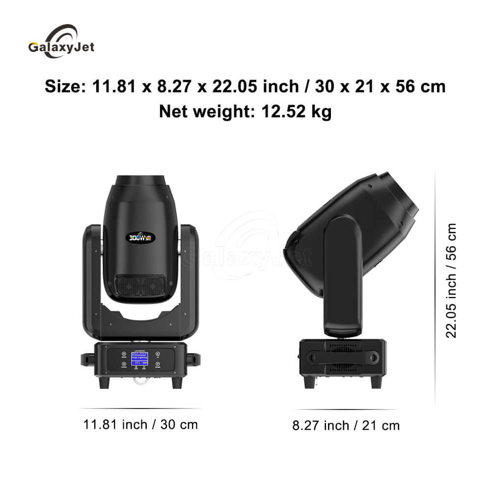GalaxyJet LED 300W Beam & Spot & Wash 3in1 Moving Head Light