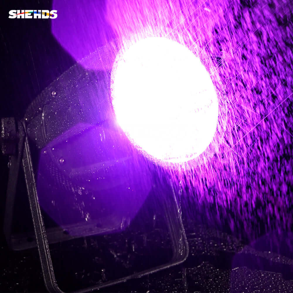 SHEHDS IP65 Waterproof LED Zoom & Wash COB Par Light 300W RGBW 4in1