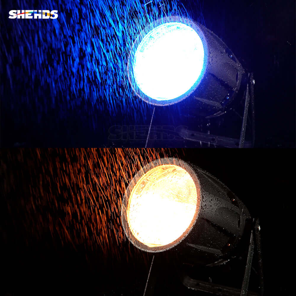 SHEHDS IP65 Waterproof LED Zoom & Wash COB Par Light 300W RGBW 4in1