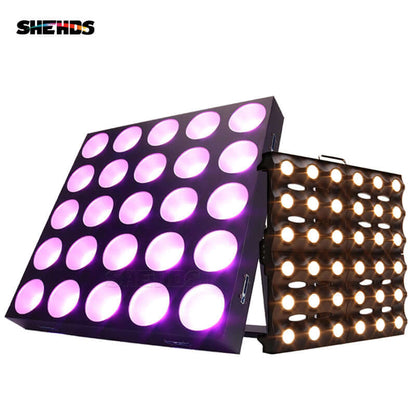 SHEHDS 25x30W RGBW LED Matrix Blinder Light