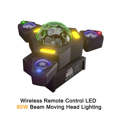SHEHDS 2/3/4/6 Arms LED Beam Moving Head Lights 50W/80W/100W/120W RGBW Stage Lighting – alternate product view