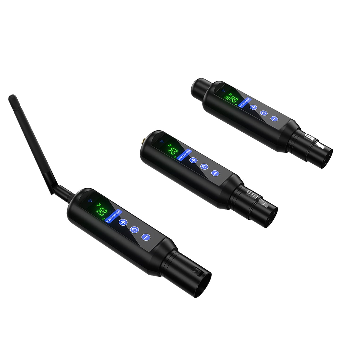 Wireless  DMX 512 Transmitter & Receiver 2.4G Battery Receiver with OLED Touch For Stage Light
