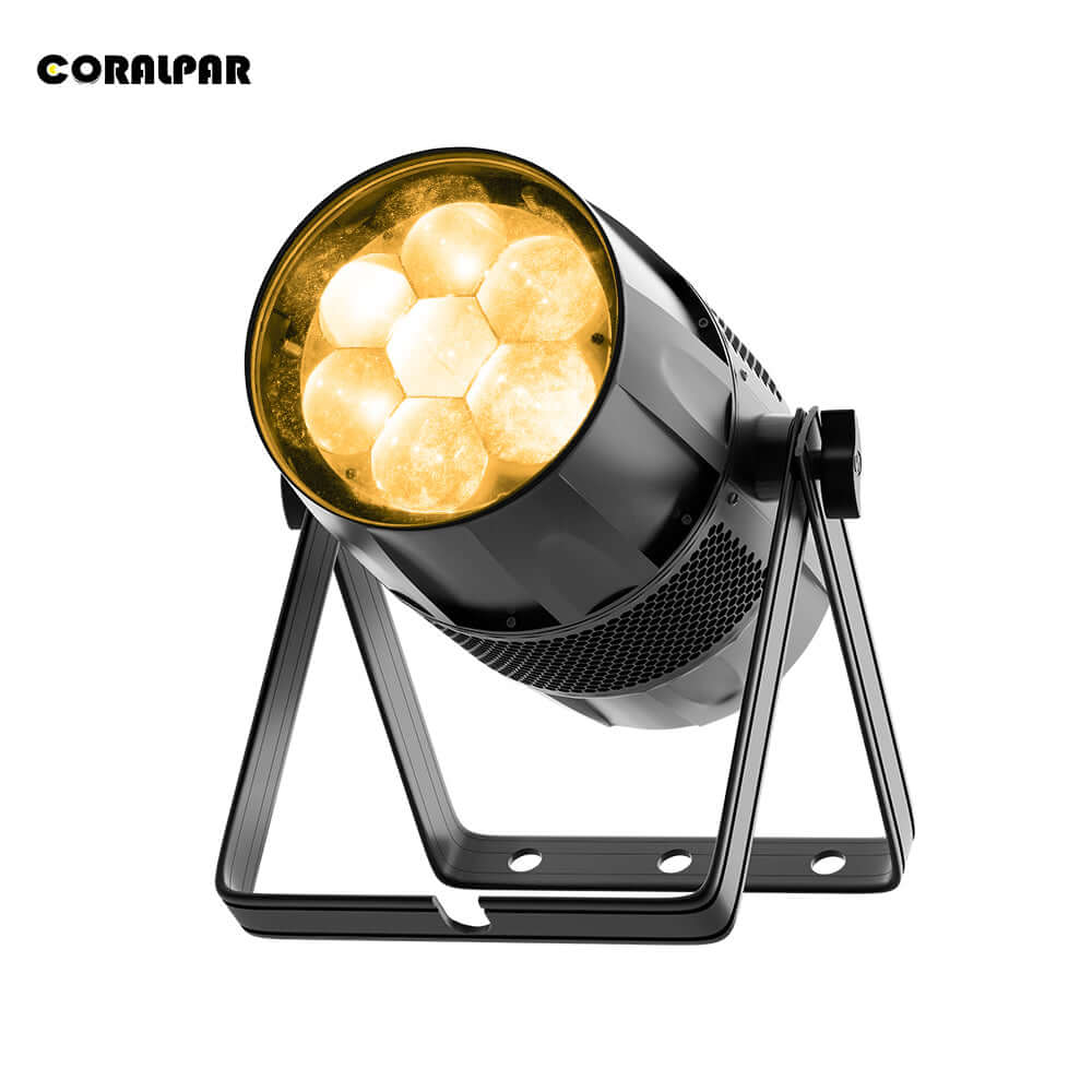 CORALPAR IP65 Waterproof LED Zoom & Wash Bee Eye 7x40W RGBW 4in1 Par Light